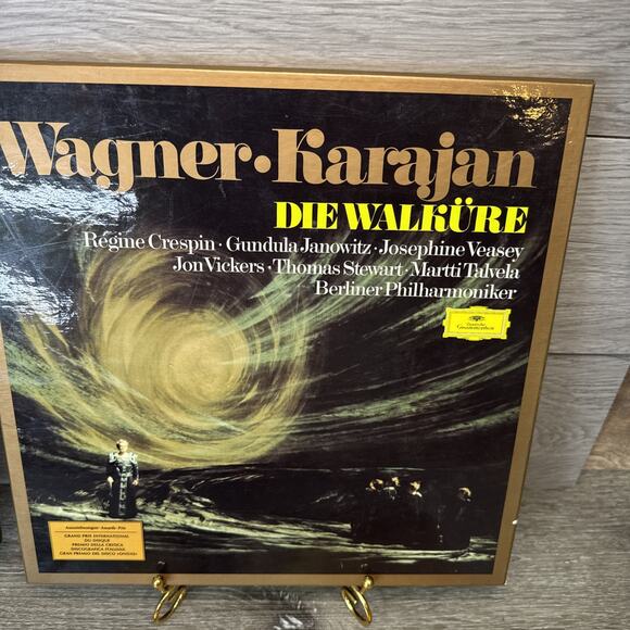 Richard Wagner Karajan Die Walkure (4)+ Das Rheingold (3) Vinyl Records Set - Picture 3 of 11